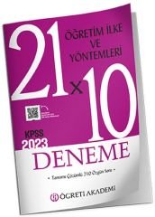 SÜPER FİYAT - Öğreti 2023 KPSS Eğitim Bilimleri Öğretim İlke ve Yöntemleri 21x10 Deneme Çözümlü Öğreti Akademi