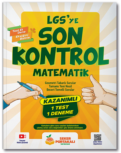 Şeker Portakalı 8. Sınıf Matematik LGS ye Son Kontrol Şeker Portakalı Yayıncılık