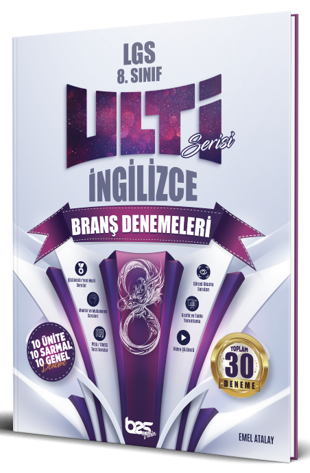 Bes Yayınları 8. Sınıf LGS İngilizce Ulti 30 Deneme Bes Yayınları