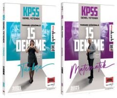 Yargı 2025 KPSS Türkçe+Matematik 15+15 Deneme 2 li Set Yargı Yayınları