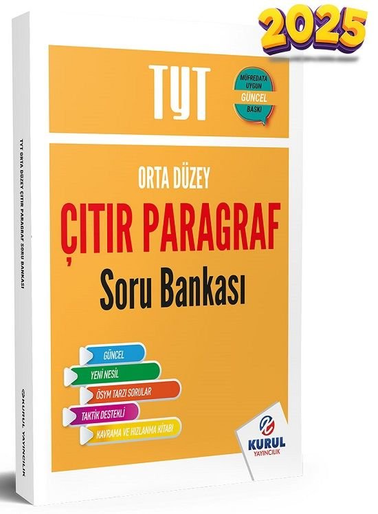 Kurul 2025 YKS TYT Çıtır Paragraf Soru Bankası Orta Düzey Kurul Yayıncılık