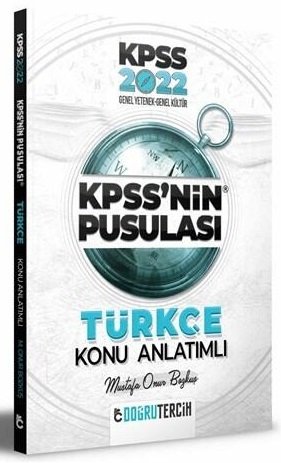 SÜPER FİYAT - Doğru Tercih 2022 KPSS nin Pusulası Türkçe Konu Anlatımı - Mustafa Onur Bozkuş Doğru Tercih Yayınları