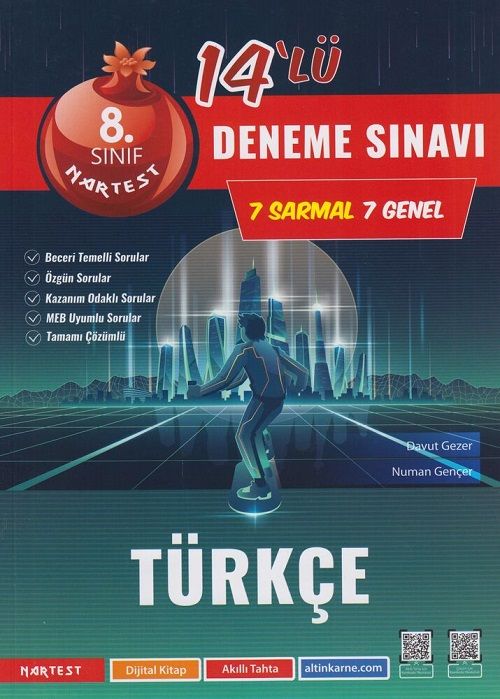 Nartest 8. Sınıf Türkçe Mod 14 Deneme Nartest Yayınları