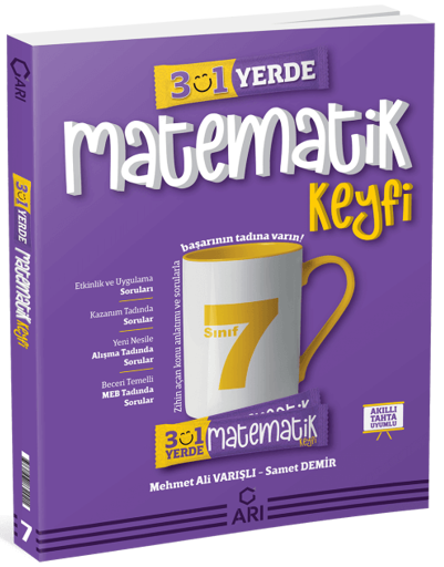 Arı Yayınları 7. Sınıf Matematik 3 ü 1 Yerde Matematik Keyfi Soru Bankası Arı Yayınları