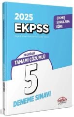 Editör 2025 EKPSS 5 Deneme Fasikül Çözümlü Editör Yayınları