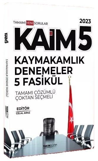 Yakın Eğitim 2023 KAİM Kaymakamlık Fasikül 5 Deneme Çözümlü Yakın Eğitim Yayınları