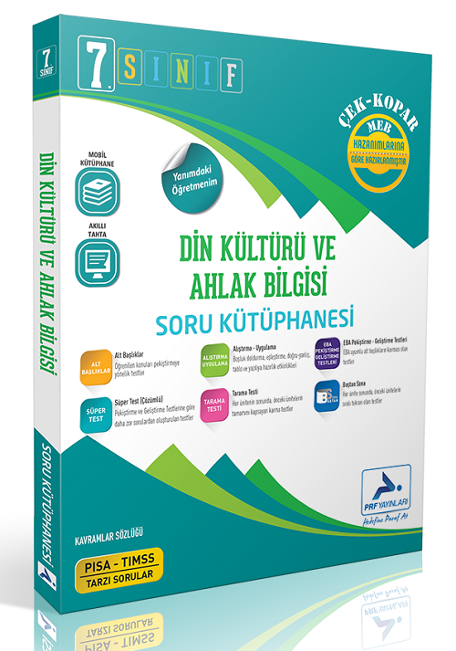 Paraf 7. Sınıf Din Kültürü ve Ahlak Bilgisi Soru Kütüphanesi Soru Bankası Paraf Yayınları