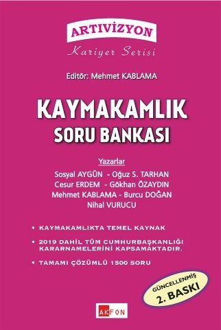 Akfon Artıvizyon Kaymakamlık Soru Bankası Çözümlü 2. Baskı Akfon Yayınları