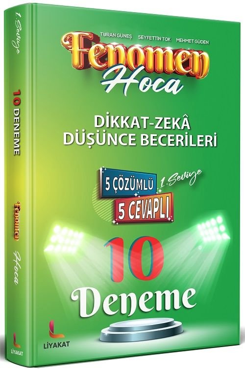 Liyakat 1. Sınıf BİLSEM Dikkat-Zeka Düşünce Becerileri 10 Deneme Liyakat Yayınları