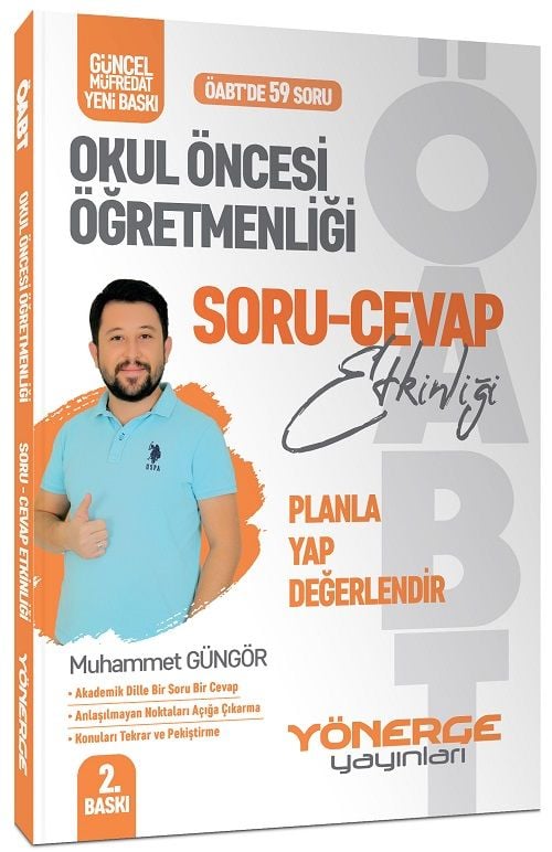 Yönerge ÖABT Okul Öncesi Öğretmenliği Planla-Yap-Değerlendir Soru Cevap Etkinliği - Muhammet Güngör Yönerge Yayınları