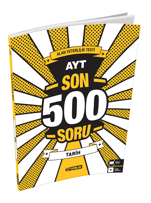 Hız Yayınları YKS AYT Tarih Son 500 Soru Video Çözümlü Hız Yayınları