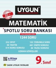 Sadık Uygun 9. Sınıf Matematik Spotlu Soru Bankası Sadık Uygun Yayınları