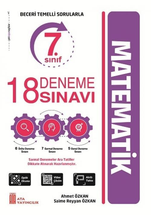 Ata Yayıncılık 7. Sınıf Matematik Beceri Temelli Sorularla 18 Deneme Ata Yayıncılık