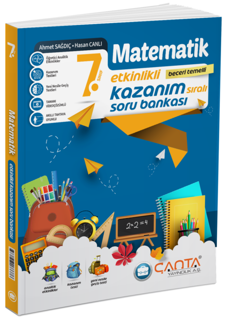 Çanta 7. Sınıf Matematik Etkinlikli Kazanım Soru Bankası Çanta Yayınları