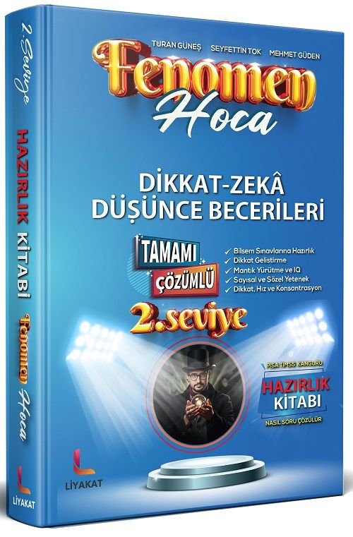 Liyakat 2. Sınıf BİLSEM Dikkat-Zeka Düşünce Becerileri Hazırlık Kitabı Liyakat Yayınları