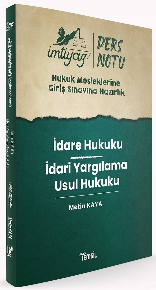 Temsil HMGS İMTİYAZ İdare Hukuku, İdari Yargılama Usul Hukuku Ders Notu - Metin Kaya Temsil Kitap Yayınları