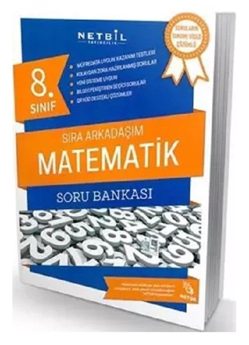 SÜPER FİYAT - Bilfen Netbil 8. Sınıf Matematik Sıra Arkadaşım Soru Bankası Bilfen Netbil Yayınları