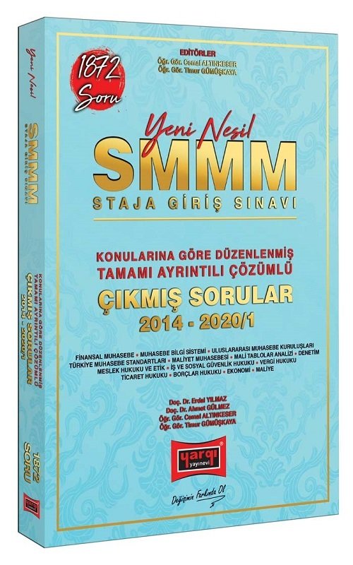 SÜPER FİYAT - Yargı 2020 SMMM Staja Giriş Çıkmış Sorular Konularına Göre Çözümlü Yargı Yayınları