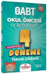 Yönerge ÖABT Okul Öncesi Çocuğun Yüz Dili 4 Deneme Çözümlü - Muhammet Güngör Yönerge Yayınları