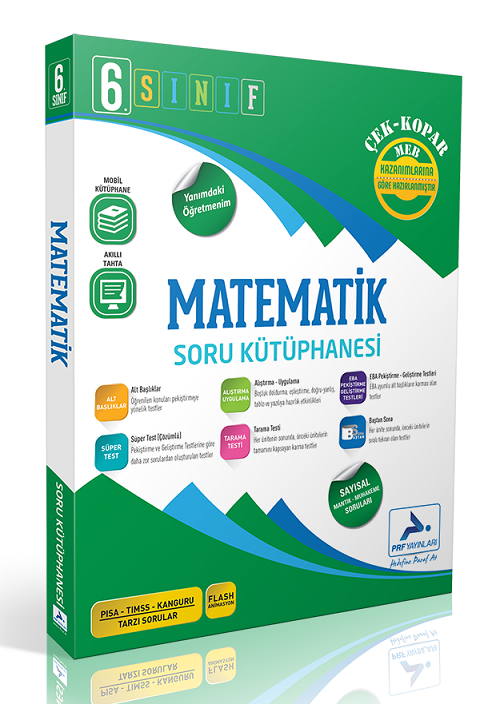 Paraf 6. Sınıf Matematik Soru Kütüphanesi Soru Bankası Paraf Yayınları