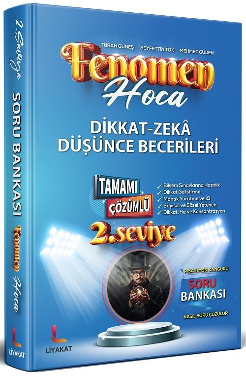 Liyakat 2. Sınıf BİLSEM Dikkat-Zeka Düşünce Becerileri Soru Bankası Liyakat Yayınları