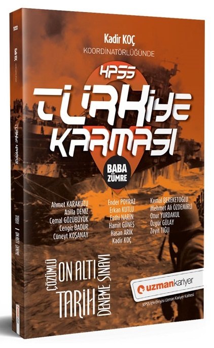 SÜPER FİYAT - Uzman Kariyer KPSS Tarih Türkiye Karması Baba Zümre 16 Deneme Çözümlü Uzman Kariyer Yayınları