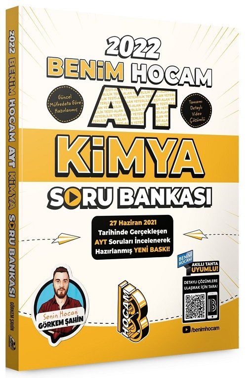 SÜPER FİYAT - Benim Hocam 2022 YKS AYT Kimya Soru Bankası - Görkem Şahin Benim Hocam Yayınları