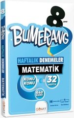 Günay 8. Sınıf Matematik Bumerang Konu Konu Haftalık Denemeler Günay Yayınları