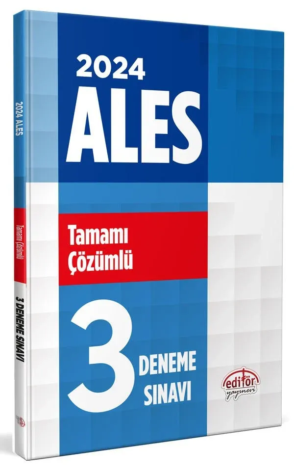 Editör 2024 ALES 3 Deneme Çözümlü Editör Yayınları