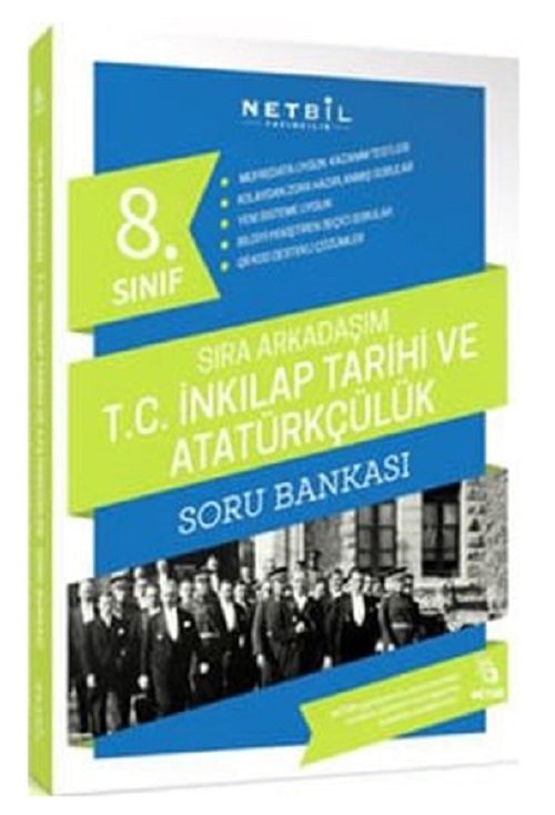 SÜPER FİYAT - Bilfen Netbil 8. Sınıf TC İnkılap Tarihi ve Atatürkçülük Sıra Arkadaşım Soru Bankası Bilfen Netbil Yayınları