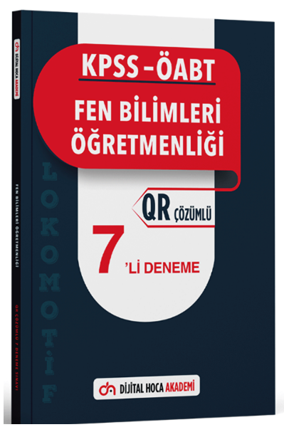 Dijital Hoca ÖABT Fen Bilimleri Öğretmenliği Lokomotif 7 Deneme QR Çözümlü Dijital Hoca Akademi