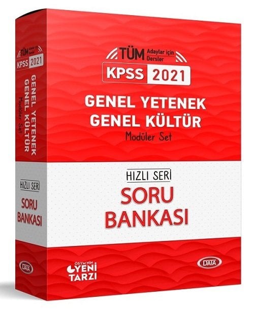 Data 2021 KPSS Genel Yetenek Genel Kültür Hızlı Seri Soru Bankası Modüler Set Data Yayınları