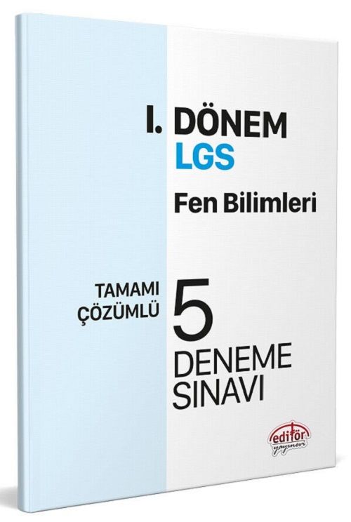 Editör 8. Sınıf LGS Fen Bilimleri 1. Dönem 5 Deneme Çözümlü Editör Yayınları