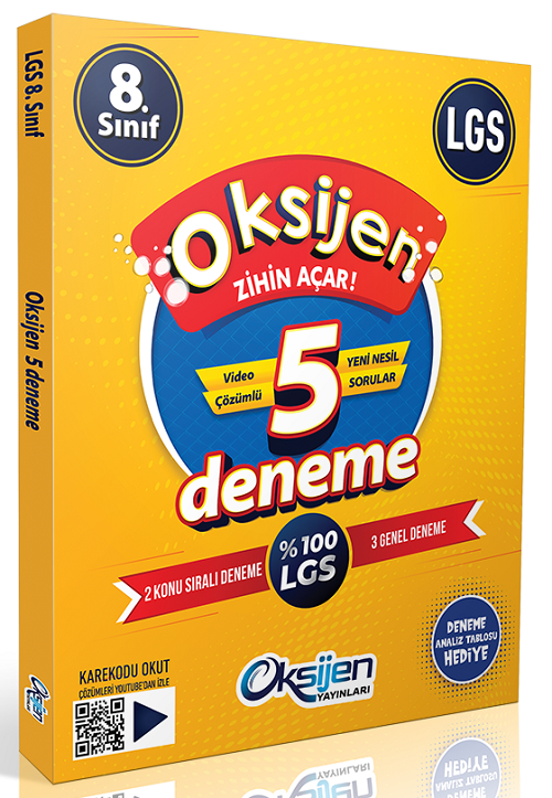 Oksijen 8. Sınıf LGS Tüm Dersler Oksijen 3+2 Deneme Oksijen Yayınları