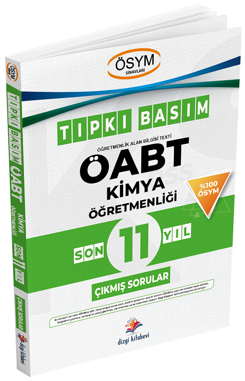 Dizgi Kitap ÖABT Kimya Öğretmenliği Çıkmış Sorular Son 11 Yıl Tıpkı Basım Dizgi Kitap Yayınları