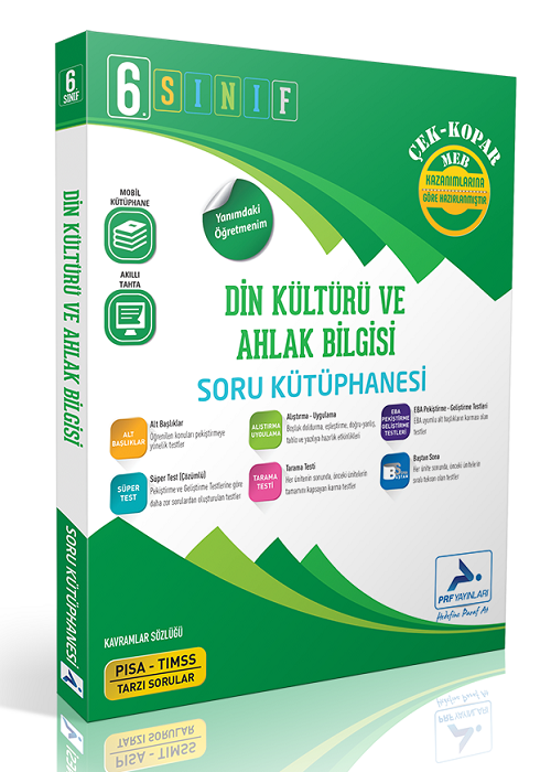 Paraf 6. Sınıf Din Kültürü ve Ahlak Bilgisi Soru Kütüphanesi Soru Bankası Paraf Yayınları