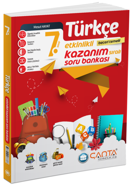 Çanta 7. Sınıf Türkçe Etkinlikli Kazanım Soru Bankası Çanta Yayınları