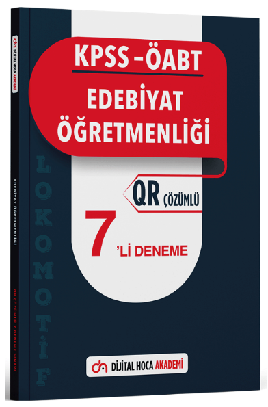 Dijital Hoca ÖABT Türk Dili ve Edebiyatı Öğretmenliği Lokomotif 7 Deneme QR Çözümlü Dijital Hoca Akademi