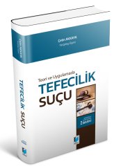 Adalet Tefecilik Suçu 2. Baskı - Çetin Akkaya Adalet Yayınevi