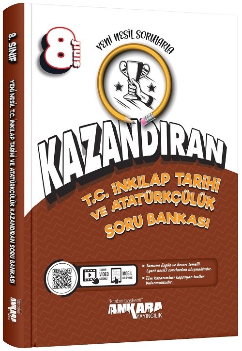 Ankara Yayıncılık 8. Sınıf TC İnkılap Tarihi ve Atatürkçülük Kazandıran Soru Bankası Ankara Yayıncılık