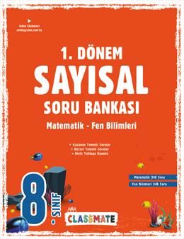 Okyanus 8. Sınıf Sayısal 1. Dönem Classmate Soru Bankası Okyanus Yayınları