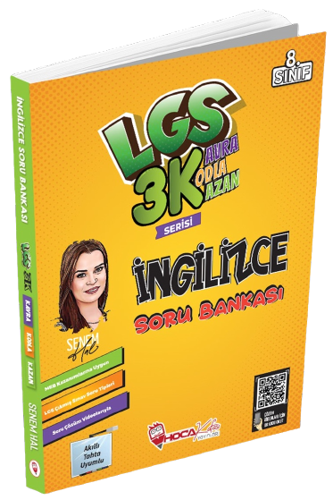 Hoca Kafası 8. Sınıf LGS İngilizce Soru Bankası 3K Serisi Hoca Kafası Yayınları