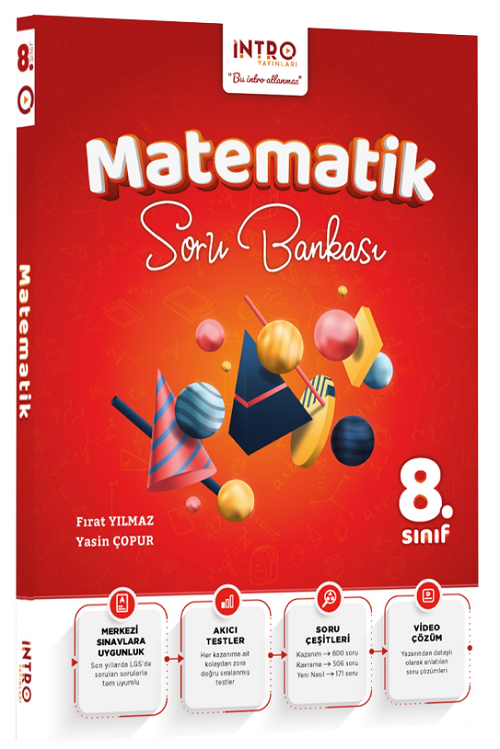 İntro 8. Sınıf Matematik Soru Bankası İntro Yayınları