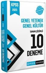 SÜPER FİYAT - Pegem 2023 KPSS Genel Yetenek Genel Kültür 10 Deneme Çözümlü Pegem Akademi Yayınları