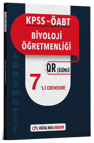 Dijital Hoca ÖABT Biyoloji Öğretmenliği Lokomotif 7 Deneme QR Çözümlü Dijital Hoca Akademi