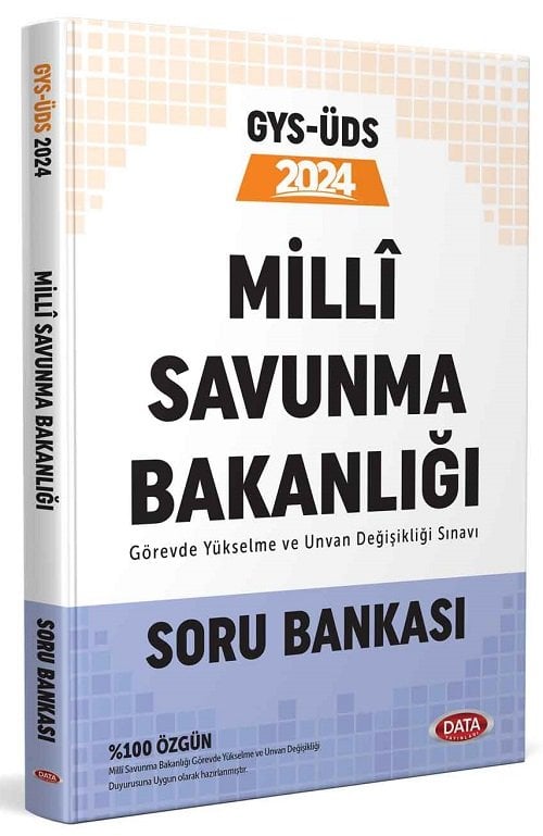 Data 2024 GYS ÜDS Milli Savunma Bakanlığı Soru Bankası Görevde Yükselme ve Ünvan Değişikliği Data Yayınları