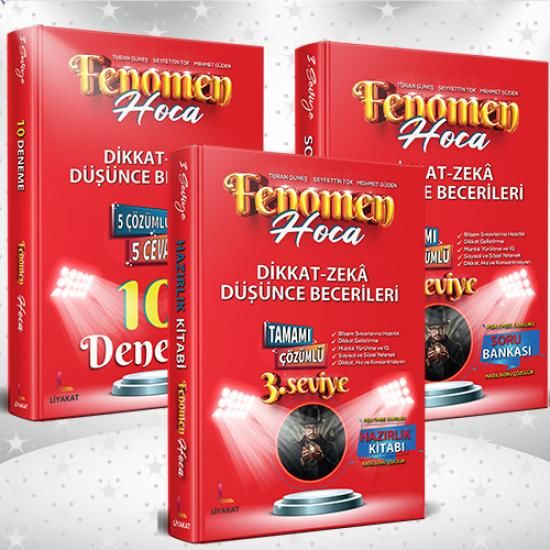 Liyakat 3. Sınıf BİLSEM Dikkat-Zeka Düşünce Becerileri 3 Kitap Set Liyakat Yayınları