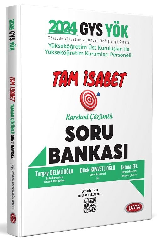 Data 2024 GYS YÖK Yükseköğretim Kurumları Personeli Tam İsabet Soru Bankası Çözümlü Görevde Yükselme Data Yayınları