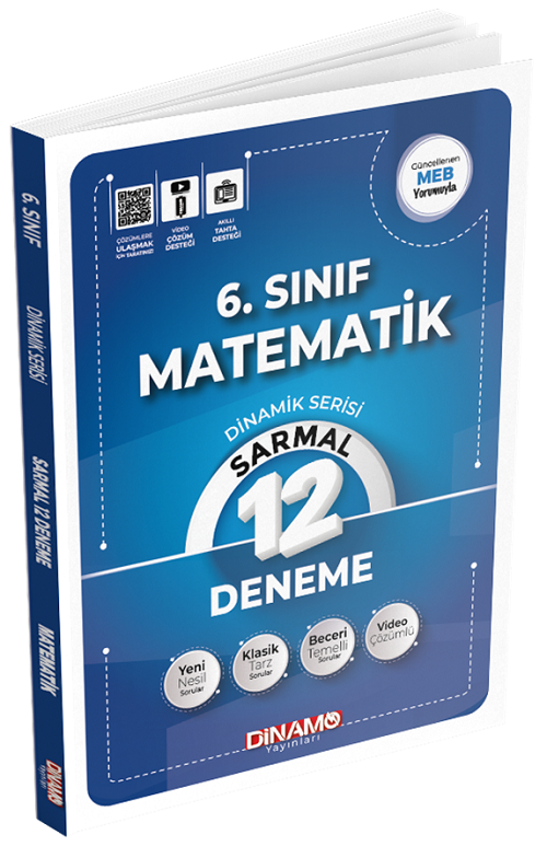 Dinamo 6. Sınıf Matematik Sarmal 12 li Deneme Dinamik Serisi Dinamo Yayınları