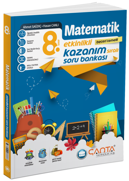 Çanta 8. Sınıf Matematik Etkinlikli Kazanım Soru Bankası Çanta Yayınları